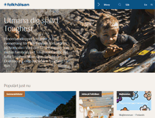 Tablet Screenshot of folkhalsan.fi